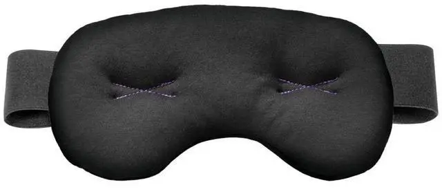 Main image of Eye Pillow - Compression Eye Mask for Headache Support - Soothes Strain - Eases Sinus Pressure - Cooling - Universal Fit - Breathable Cotton - Washable & Reusable - Black