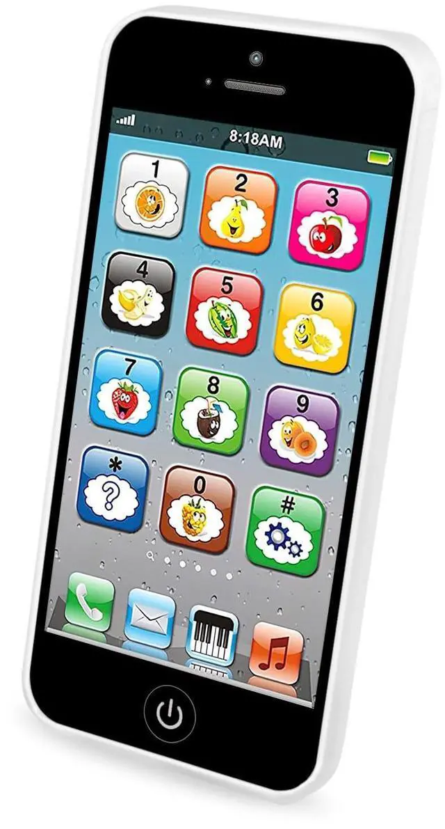 Main image of Toy Learning Play Cell Phone with 8 Functions and Dazzling Lights Interactive Toy for Toddler Baby Kids Boys Girls