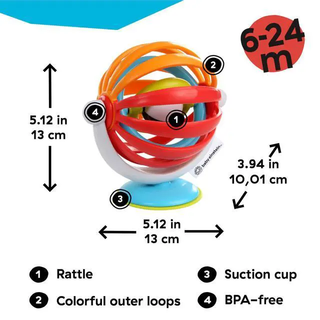 Alt view image 6 of 7 - Sticky Spinner BPA-Free High Chair Activity Toy, Ages 3 Months+