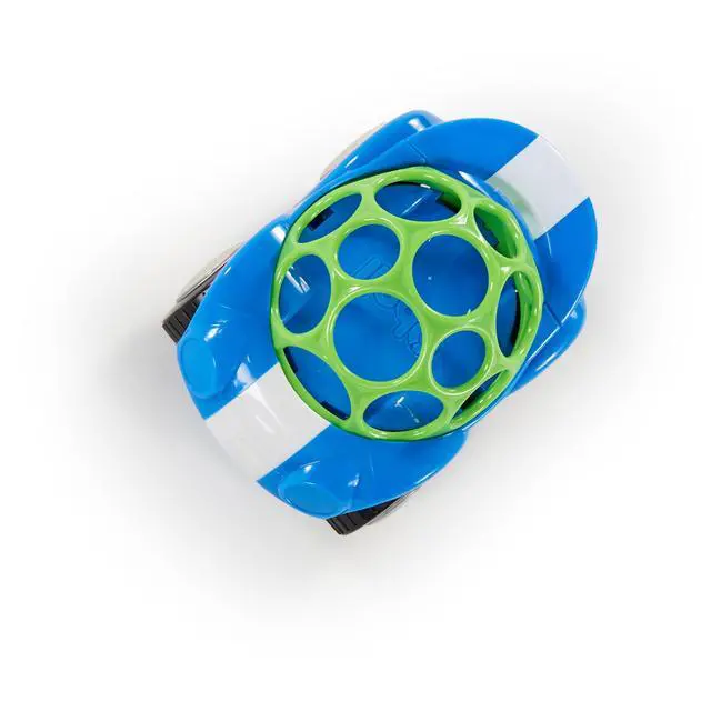 Alt view image 5 of 7 - Oball Easy Grasp Rattle & Roll Toy Sports Car BPA-Free Infant Crawling Toy, 1 Pack, Age 3 Months and up, Blue/Green