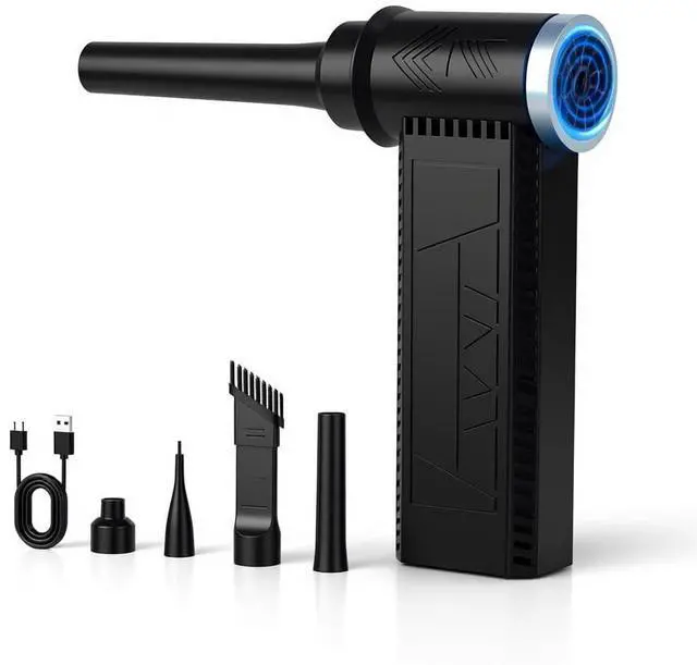 Main image of Electric Compressed Air Duster -120000RPM Super Power Cordless Air Duster, Rechargeable Brushless Motor Durable Blower, 4-Gear Adjustable Dust Blower for Computer,PC,Keyboard Charging