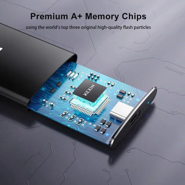 Alt view image 14 of 14 - 256GB External SSD Hard Drive USB 3.1 Type-c Portable Solid State Drive 256G, up to 500MB/s for PC Mac Android Game Console and More