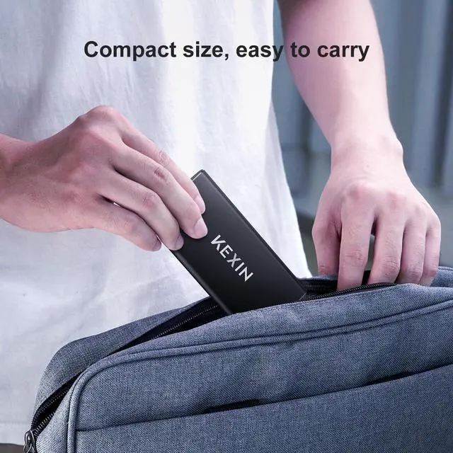 Alt view image 13 of 14 - 256GB External SSD Hard Drive USB 3.1 Type-c Portable Solid State Drive 256G, up to 500MB/s for PC Mac Android Game Console and More
