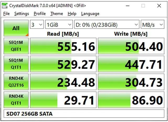 Alt view image 12 of 12 - 256GB SSD 3D NAND SATA III 6Gb/s 2.5 Inch 7mm (0.28") Read Speed Up to 550 MB/s SLC Cache Performance Boost Internal Solid State Drive for PC Computer Desktop and Laptop (256GB)