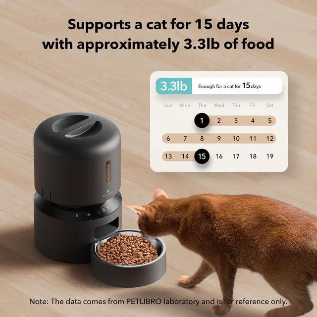 Alt view image 10 of 14 - Automatic Cat Feeder, 5G WiFi Pet Feeder with Freshness Preservation, Timed Cat Feeders for Dry Food, Up to 48 Portions 10 Meals Per Day, Granary Pet Feeder for Cat/Dog