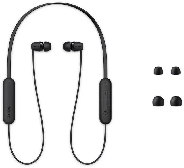 Alt view image 8 of 8 - WI-C100 Wireless in-Ear Bluetooth Headphones with Built-in Microphone, Blue