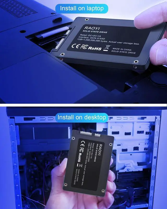 Alt view image 16 of 16 - 256GB Internal SSD SATA III 6Gb/s 2.5 Solid State Drive 3D NAND Flash Advanced SSD Hard Drive Up to 550MB/s SATA 3 SSD Upgrade Performance for PC Laptop