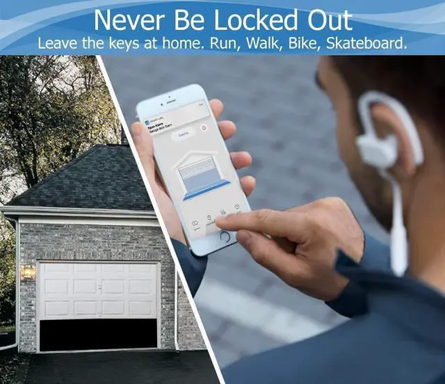 Alt view image 11 of 14 - Smart Garage Door Opener - Universal WiFi Remote Controller Compatible with Alexa, Google Home, iPhone, Siri, Android, Door Left Open Alert, Door Security Systems, Updated Model