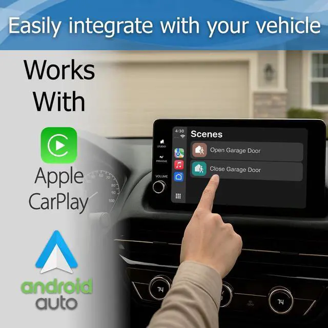 Alt view image 13 of 14 - Smart Garage Door Opener - Universal WiFi Remote Controller Compatible with Alexa, Google Home, iPhone, Siri, Android, Door Left Open Alert, Door Security Systems, Updated Model