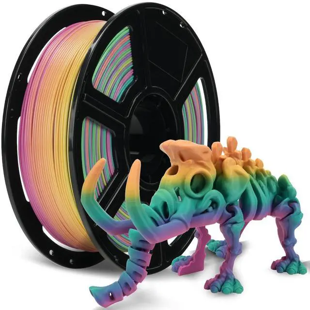 Alt view image 8 of 14 - Rapid PLA 1.75mm Rainbow Candy, 500mm/s High Speed Printing, 3D Printer Filament 1kg Spool, Dimensional Accuracy +/- 0.02mm, Enjoy Exceptional Print Quality