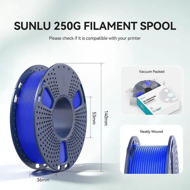 Alt view image 10 of 14 - 16 Color PLA Filament Bundle Multicolor, PLA 3D Printer Filament 1.75mm, Individually Vacuum Packed, 0.25kg per Spool, 4kg in Total, 16 Pack. (4 Transparent Color and 12 Regular Solid Color)