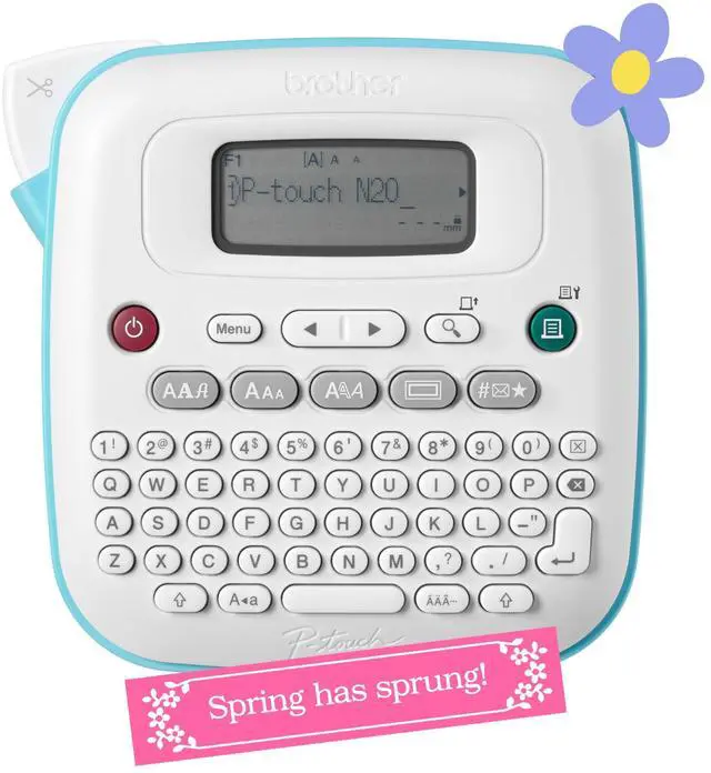 Alt view image 8 of 14 - P-Touch PT-N20 Personal Desktop Label Maker, Portable, Handheld and Prints, P-Touch Btag ~½ (12mm) Wide Color Personalized Label Tapes