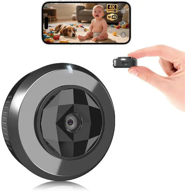 Alt view image 8 of 14 - 2026 Mini Wireless Security Camera HD Small Magnetic Home WiFi Micro Camera Nanny Cam with Motion Detection Cloud & SD Storage Night Vision Tiny Cameras Wide Angle for Home Baby Office Indoor