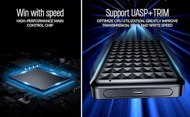 Alt view image 11 of 14 - 500GB Portable External Hard Drive USB 3.0/Type-C Slim High-Speed HDD for Backup, Storage, Gaming Compatible with PC, Mac, Laptop, PS4, PS5, Xbox, Windows, MacBook, Smart TV (Black)