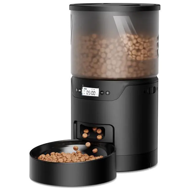 Alt view image 8 of 8 - Automatic Cat Feeder: 3L Auto Food Dispenser with Timed Feeding| 6 Meal Programmable& 1-20 Portion Precise Control- Easy to Clean & Setup for Cat Indoor| Desiccant Bag Keep Food Fresh