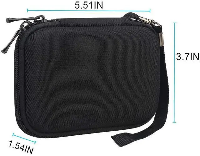 Alt view image 12 of 14 - Hard Carrying Case for Samsung T7 Shield/Samsung T7 / Touch Portable Solid State Drives 500GB 1TB 2TB 4TB USB 3.2 External SSD Hard EVA Shockproof Storage Travel Bag, Black+Black