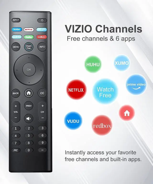 Alt view image 9 of 14 - for Vizio Smart tv Remote Replacement,Compatible with vizio TV D-Series,M-Series,V-Series,UHD LED LCD Smart TV