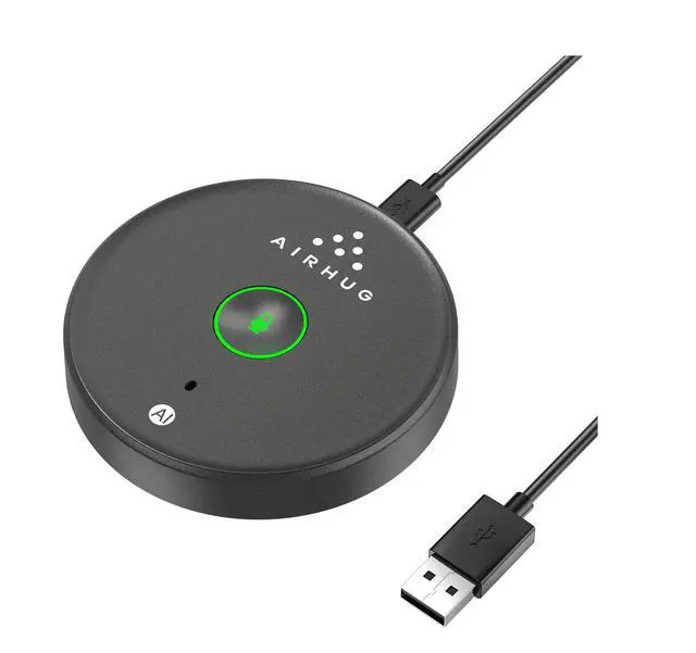 Alt view image 8 of 14 - USB Microphone No Speaker,Desktop Computer Mic, Mute Button with LED Indicator,AI Noise Reduction,Plug & Play Omnidirectional Condenser PC Laptop Mics,for Online Calls/Class/Recording Video