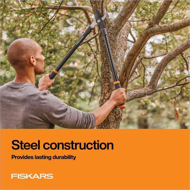 Alt view image 12 of 14 - 28" Loppers for Tree Trimming, Heavy Duty, Rust-Resistant Sharp Bypass Steel Blade Loppers, Branch Cutter up to 1.5" Diameter Cut Capacity, Shock-Absorbing Handle, Garden Tools