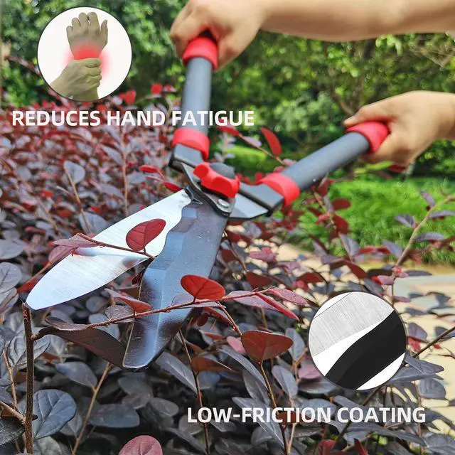 Alt view image 9 of 14 - Loppers Hedge Shears & Pruners Combo Set 3-Piece Hedge Clippers, Heavy Duty Tree & Shrub Care Kit for Yard, Lawn & Garden, Professional Branch Cutter Tree Trimmer for Indoor & Outdoor Gardening