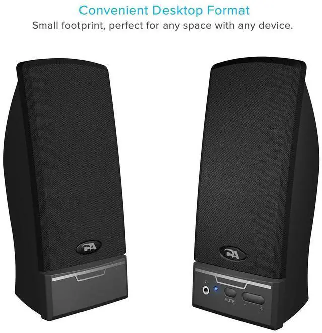 Alt view image 8 of 12 - CA-2014USB 2.0 Multimedia Desktop Computer Speakers, Compatible with USB C or A Devices, Adapter Included