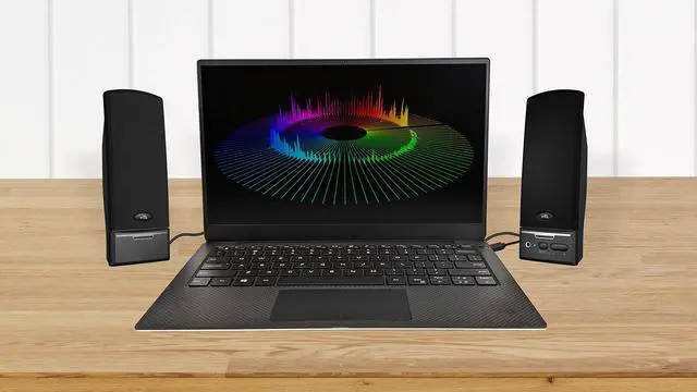 Alt view image 12 of 12 - CA-2014USB 2.0 Multimedia Desktop Computer Speakers, Compatible with USB C or A Devices, Adapter Included