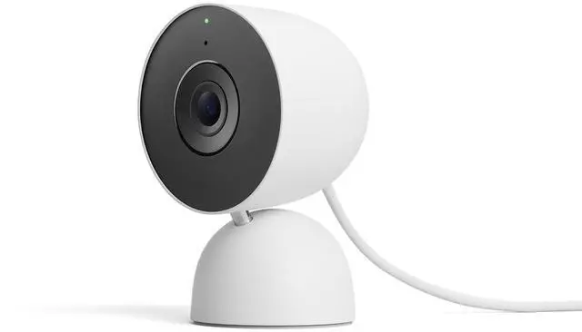 Alt view image 8 of 14 - Nest Cam Indoor (Wired, 3rd Gen) - Security Camera with 2K Video and Gemini, Night Vision, 2-Way Audio, Works with Google Home - 2025 Model - Snow
