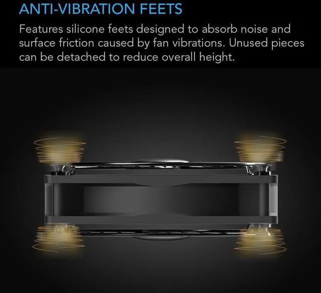 Alt view image 12 of 14 - MULTIFAN S7, Quiet Dual 120mm USB Fan, UL-Certified for Receiver DVR PlayStation Xbox Computer Cabinet Cooling