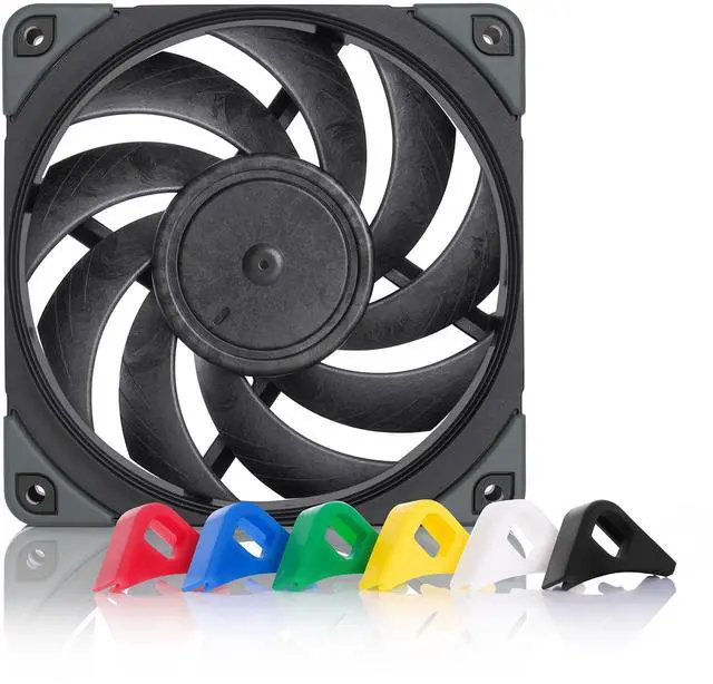 Alt view image 8 of 14 - NF-A12x25 PWM chromax.Black.swap, Premium Quiet Fan, 4-Pin (120mm, Black)