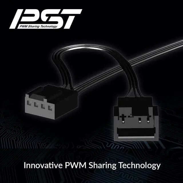 Alt view image 12 of 14 - P12 Slim PWM PST (3 Pack) - PC Fans, 120mm Case Fan with PWM Sharing Technology (PST), Pressure-optimised, Quiet Motor, Computer, Extra Slim, 3002100 RPM - Black