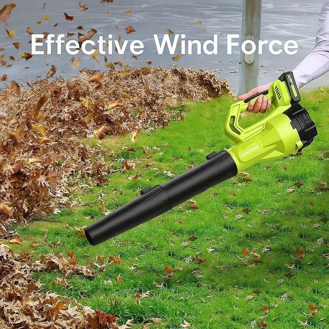 Alt view image 14 of 14 - Leaf Blower Cordless with 2 Batteries and Charger, Electric Battery Powered Cordless Leaf Blower, Portable Lightweight Handhold Blowers for Blowing Leaves, Patio Cleaning, Lawn Care and Dust