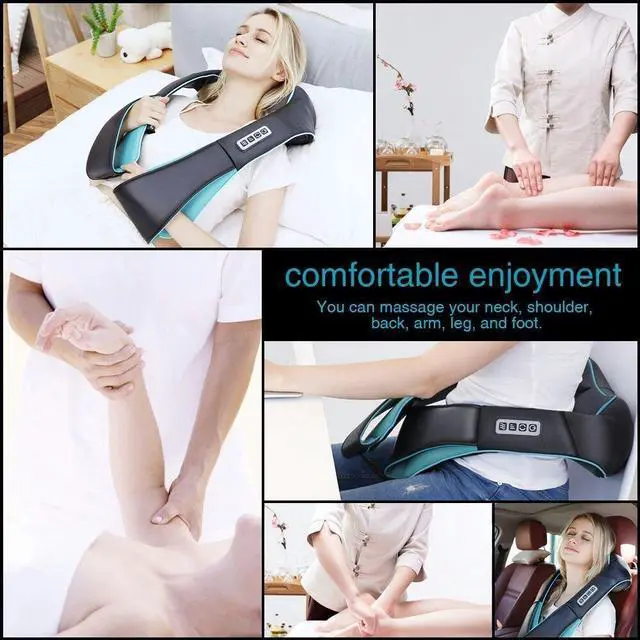Alt view image 12 of 12 - Shiatsu Back Shoulder and Neck Massager with Heat, Electric Deep Tissue 4D Kneading Massage, Best Gifts for Women Men Mom Dad, Fathers Day, Mothers Day, Christmas Gifts