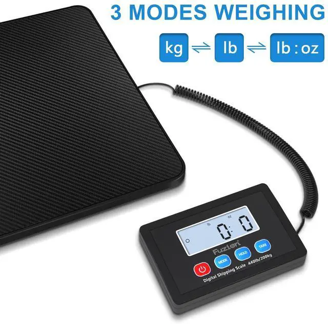 Alt view image 11 of 14 - Shipping Scale, 440LB x 10g High Accuracy Postal Scale, Hold/Tare Function, Digital Shipping Postal Scale for Packages, Postage, Luggage, Mailing, Battery & AC Adapter Included