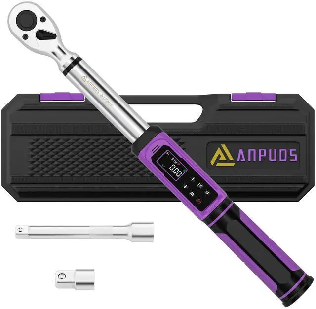 Alt view image 8 of 14 - Digital Torque Wrench 3/8 Drive, 1.5-99.56 Ft-lb/2.03-135 Nm, ±1% Precision Torque Wrench Digital Set with Vibration, Buzzer and LED Flash Notification for Bike, Motorcycle & Automotive Repair