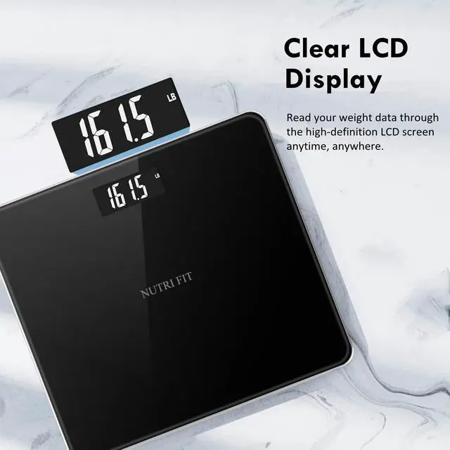 Alt view image 4 of 7 - Digital Bathroom Scale for Body Weight, Bath Scale for Accurate Weight Watching with Large LCD Display, Most Accurate for The Elderly Safe Home Use, 330 lbs