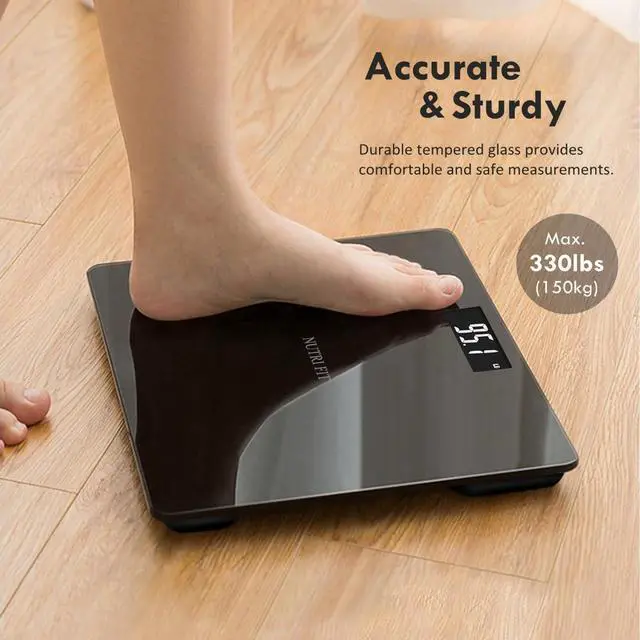 Alt view image 3 of 7 - Digital Bathroom Scale for Body Weight, Bath Scale for Accurate Weight Watching with Large LCD Display, Most Accurate for The Elderly Safe Home Use, 330 lbs