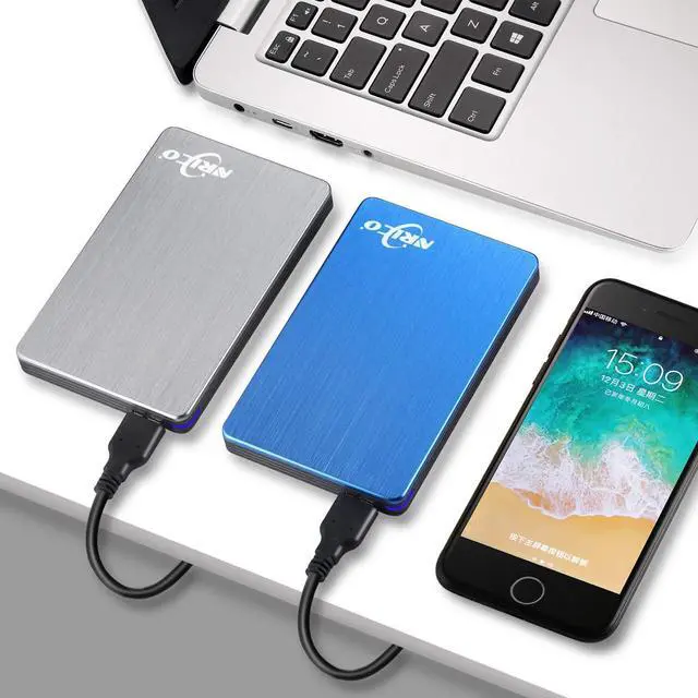 Alt view image 12 of 12 - 500GB Portable External Hard Drive USB 3.0 HDD 2.5inch Storage Compatible for PC, Mac, Desktop,PS4 (500GB, Grey)
