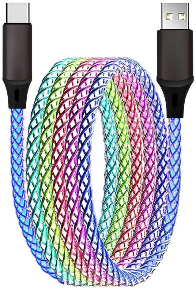 Alt view image 8 of 14 - Car Carplay Cable for iPhone 15 16 17 Pro Max/Plus, 3ft RGB Light Up USB A to Type C Charger Cable LED Colorful Gradual USB C Fast Charging Cord for iPhone, iPad Pro/Air/Mini, Samsung, HTC, LG More