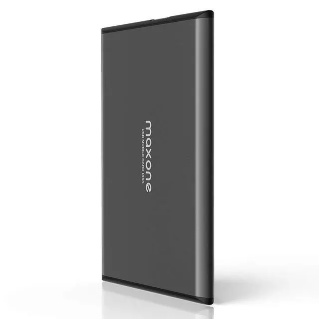 Alt view image 6 of 10 - 500GB Ultra Slim Portable External Hard Drive HDD USB 3.0 Compatible with PC, Laptop, Charcoal Grey