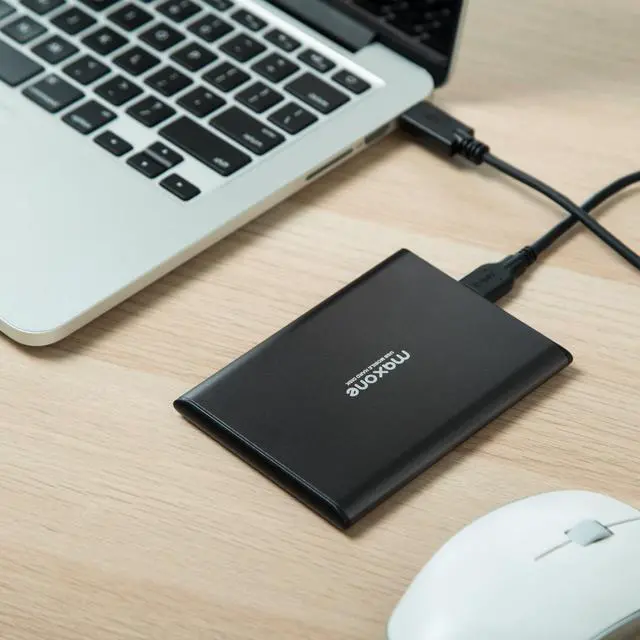 Alt view image 9 of 10 - 500GB Ultra Slim Portable External Hard Drive HDD USB 3.0 Compatible with PC, Laptop, Charcoal Grey