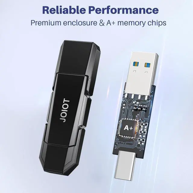 Alt view image 11 of 12 - USB C Flash Drive 128GB Up to 450MB/s Dual Type-C & USB-A USB 3.2 Solid State Drive USB-C Thumb Drive Compatible with iPhone 15/16 Series Smartphone Tablet Laptop Car Smart TV Game Console