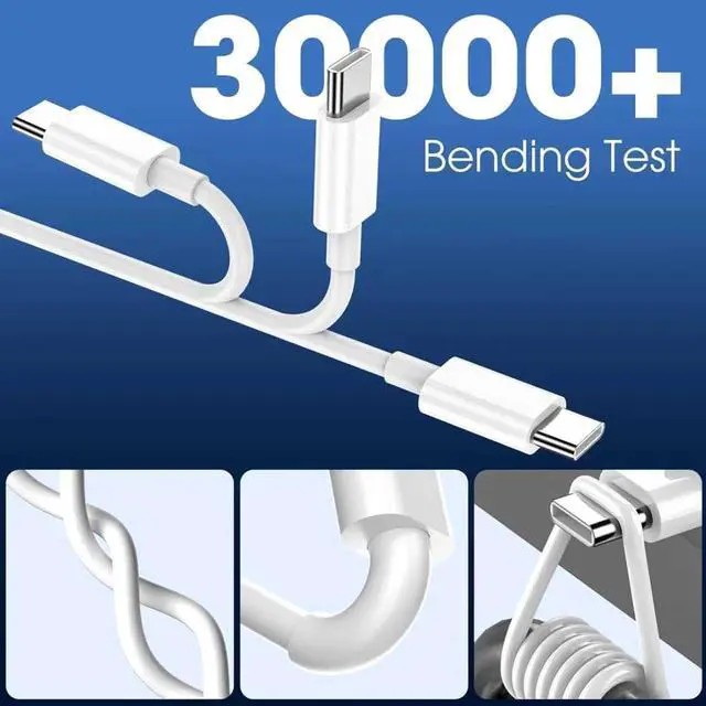 Alt view image 10 of 14 - USBA to Type C Cable 3FT, 4Pack USB A to USB C Fast Cable Type-C Charging Cable Type C Cord for Car Carplay Compatible with iPhone 17/16/15 Samsung Galaxy S25/S24 iPad Pro (usba to c Cable, 3FT)
