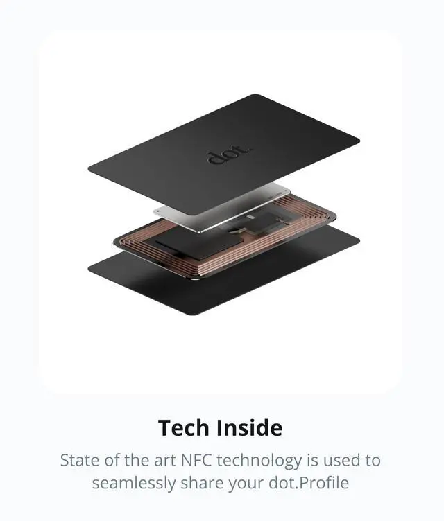 Alt view image 8 of 12 - . Card - Digital Business Card - Tap Compatible with iPhone & Android (Black)
