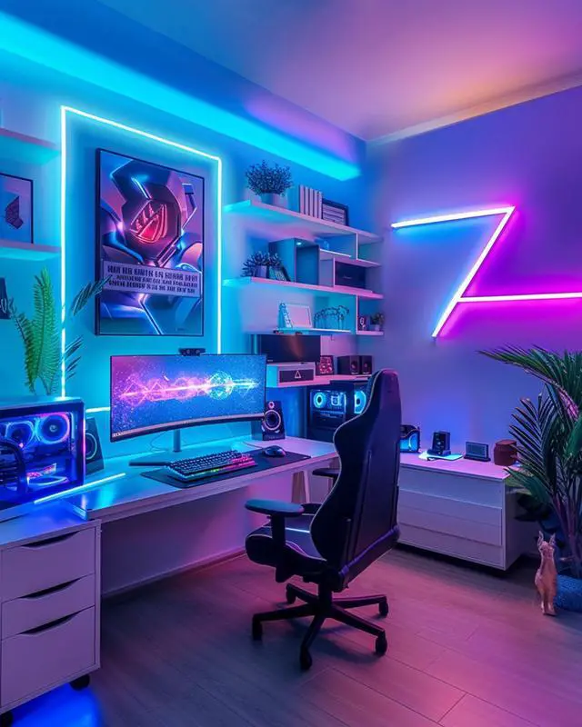 Alt view image 13 of 14 - LED Strip Lights, Small LED Light Strips Dimmable, RGB 5050 Color Changing LED Tape Light with Remote and UL-Listed Adapter for TV Backlight, Bedroom, Cabinet Shelf Display