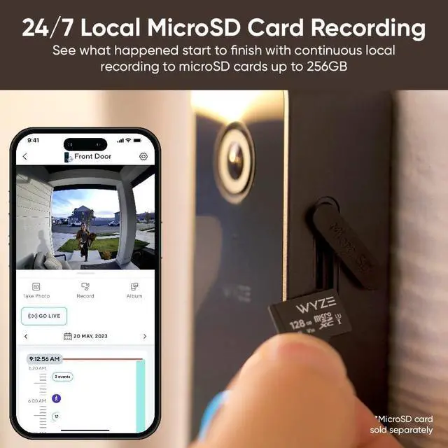 Alt view image 11 of 14 - Wired Doorbell Camera v2(existing doorbell Wiring Required), 2K Security Video Doorbell, Color Night Vision, 2-Way Audio, Package Monitor, Works with Alexa & Google Assistant. Free Expert Setup