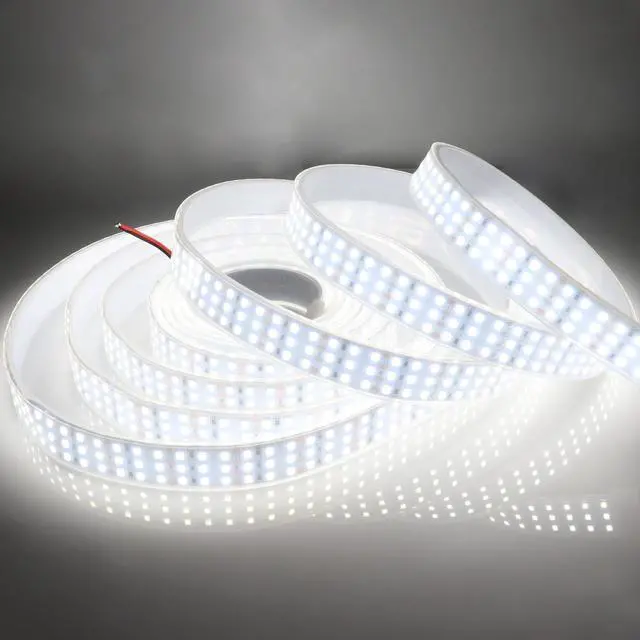 Alt view image 8 of 12 - 16.4Ft Super Bright Triple Row LED Strip Lights, Daylight White 6000K DC12V 1800LEDs Dimmable Flexible Truck LED Tape Lights, Outdoor Waterproof IP67 Wheel Light Strips