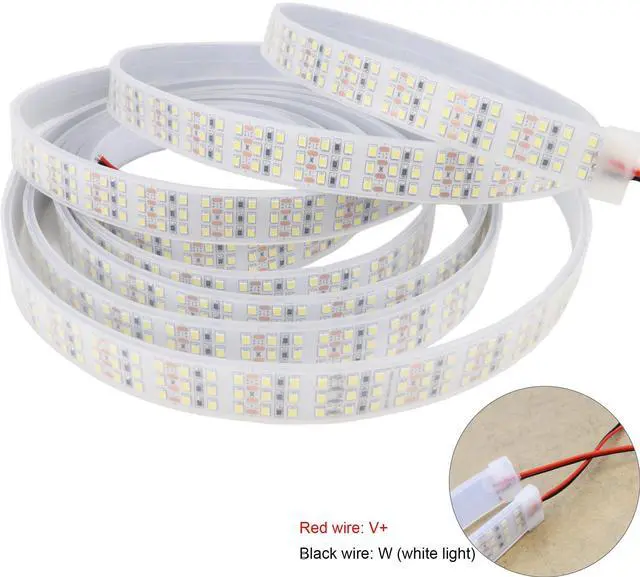 Alt view image 11 of 12 - 16.4Ft Super Bright Triple Row LED Strip Lights, Daylight White 6000K DC12V 1800LEDs Dimmable Flexible Truck LED Tape Lights, Outdoor Waterproof IP67 Wheel Light Strips