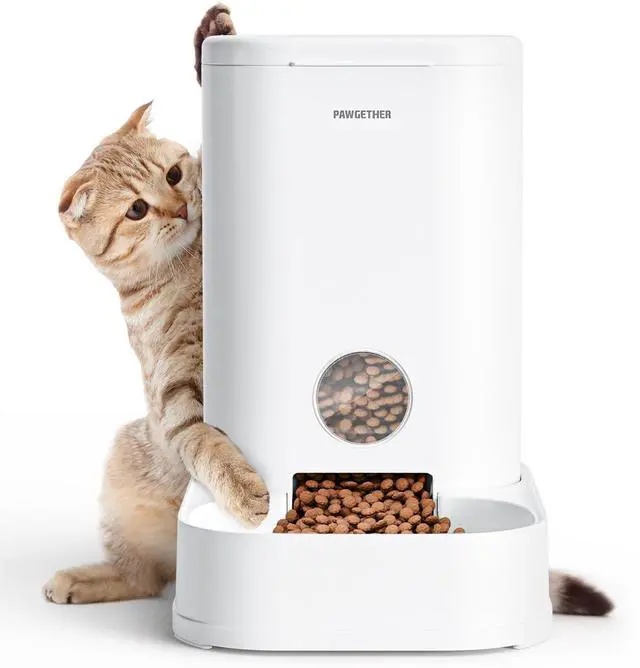 Alt view image 8 of 14 - ® Gravity Cat Feeder, 1 Gallon/3.5L Dog Food Dispenser, No-Electricity Automatic Pet Feeder, Auto Refill Food Bowl for Cats & Small, Medium Dogs Easy to Fill