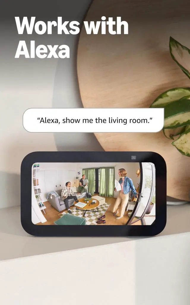 Alt view image 12 of 12 - Pan-Tilt Indoor Cam (newest model), See all around your home or business with 360° pan coverage, HD video, plus Two-Way Talk, White