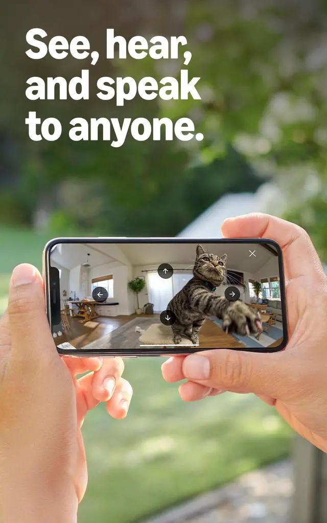 Alt view image 9 of 12 - Pan-Tilt Indoor Cam (newest model), See all around your home or business with 360° pan coverage, HD video, plus Two-Way Talk, White